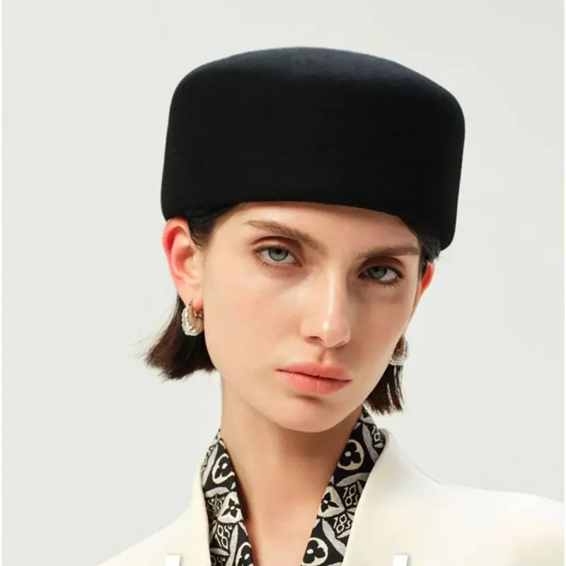 Französisch Wolle Baskenmütze Hut Für Frauen Winter Hüte Klassische Warme Kappe Baskenmütze Damen Beanie Cap Pillbox Hut Kleid Chapeu Sombrero Hombre – Detail 2