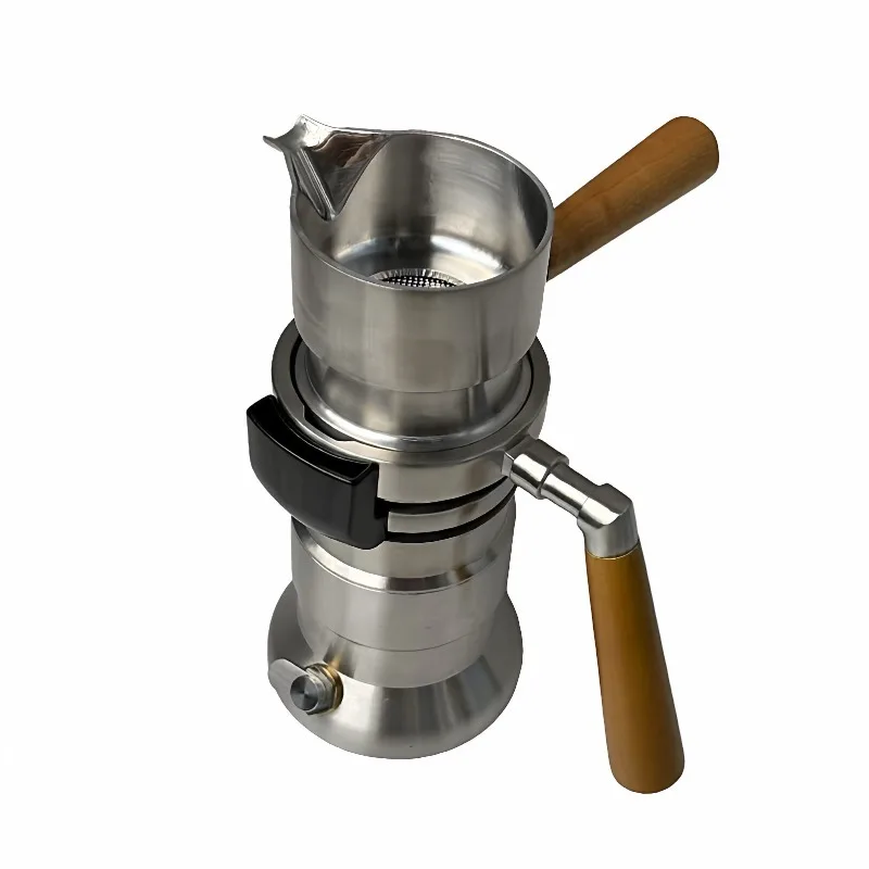 316 Stainless Steel Italian Mocha Pot - 9 Bar High-Pressure Espresso Maker for Outdoor Use