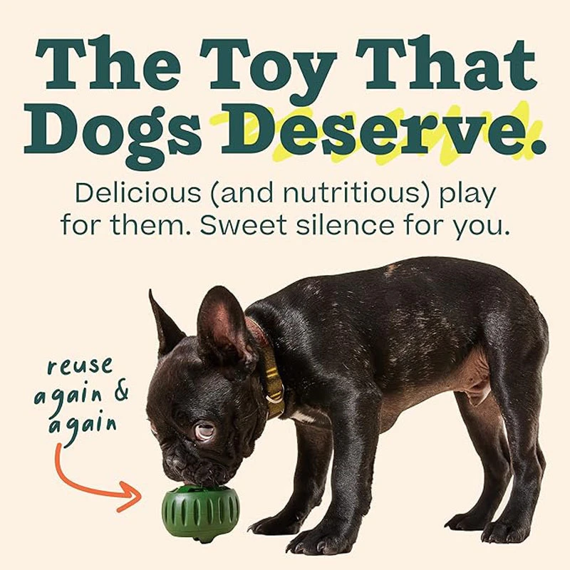 Lenovo Pet Silicone Feeding Ball Pet Food-Dispensing Toy Ball Teething Chew Toy Snack Toy Pet Supplies Slow-Feed Ball Dog Toy 2