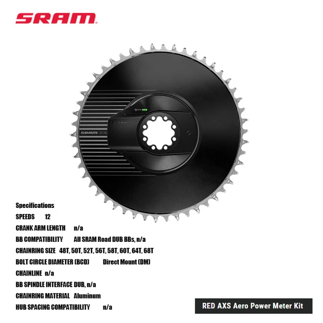 SRAM 2024 new model RED AXS Aero Power Meter Kit chainring 12speed Direct  Mount Aluminum 48T, 50T, 52T, 56T, 58T, 60T, 64T, 68T - AliExpress 18