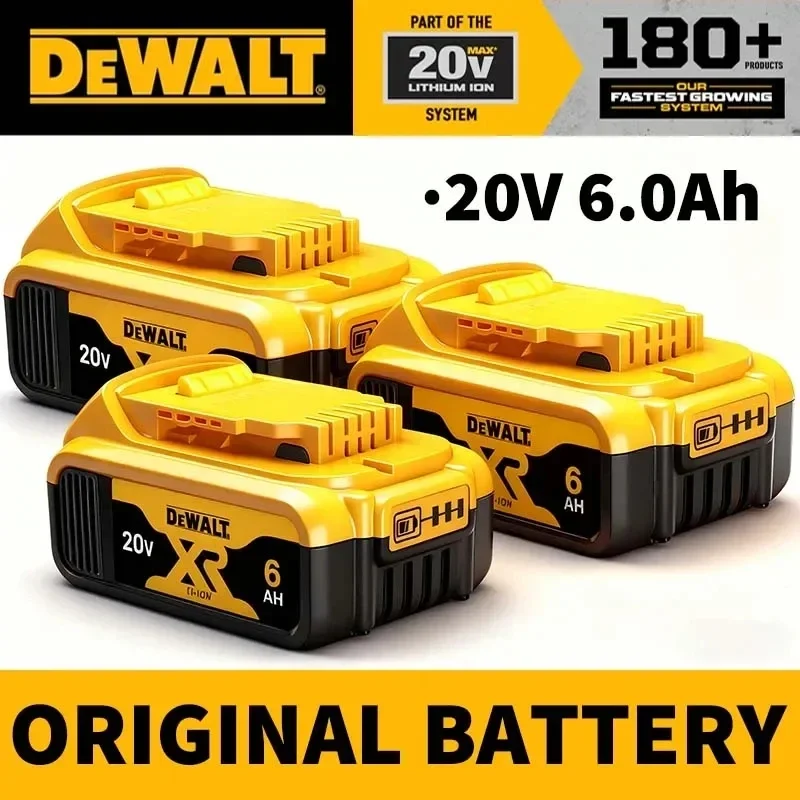 Original DeWALT Battery 20V 5Ah 6Ah Power Tool Battery DCB206 DCB205 DCB200 DCF887 DCG405 DCD791 DCF922 DCF850 DCD805 Tool Batte