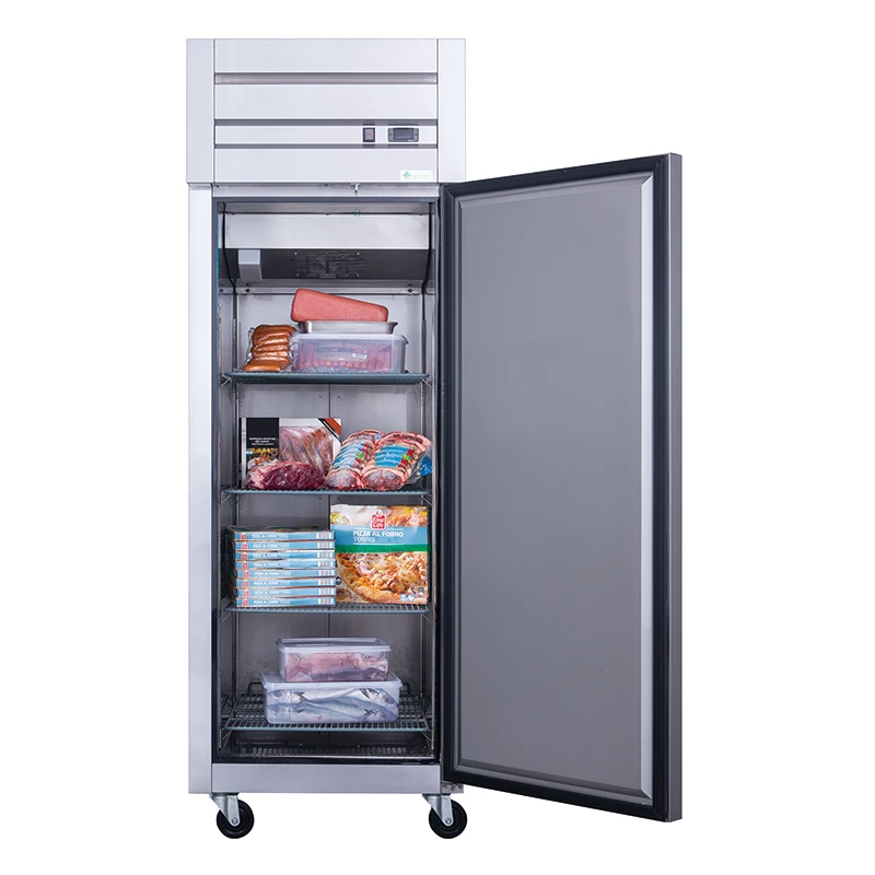 # For Newest Stainless Steel Refrigerator Commercial Single Door Restaurant Kitchen Freezer Upright Refrigerator