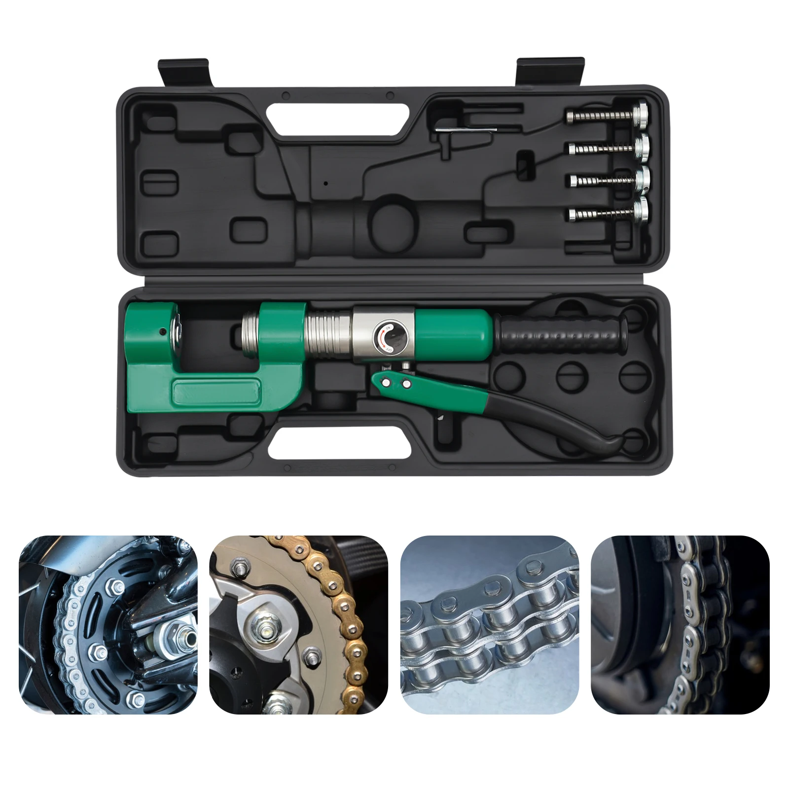 

Chain Breaker Tool Kit Rust Resistance Chain Breaking Crimping Tool for Car Repair Shops/Bicycle Repair Shops