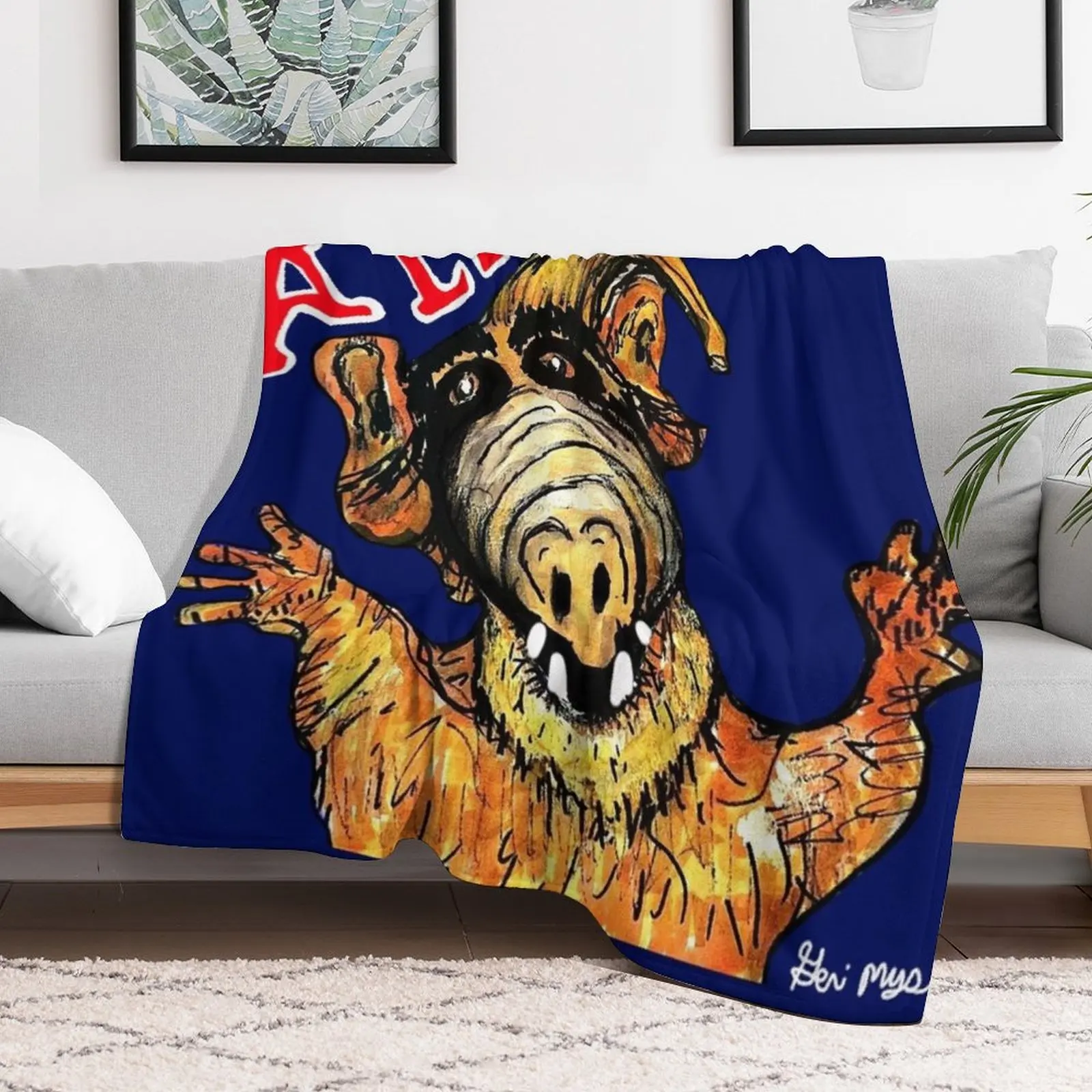 ALF (TV series) September 22, 1986, to March 24, 1990 Throw Blanket Compact Warm Blanket for Car Road Trip
