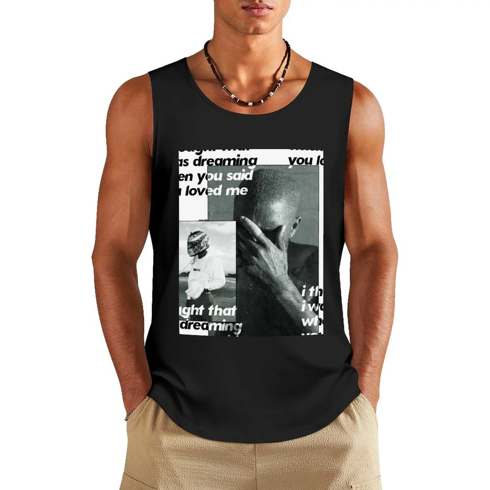 

Frank Ocean Ivy Blonde Poster Tank Top t shirt gym anime sports vest