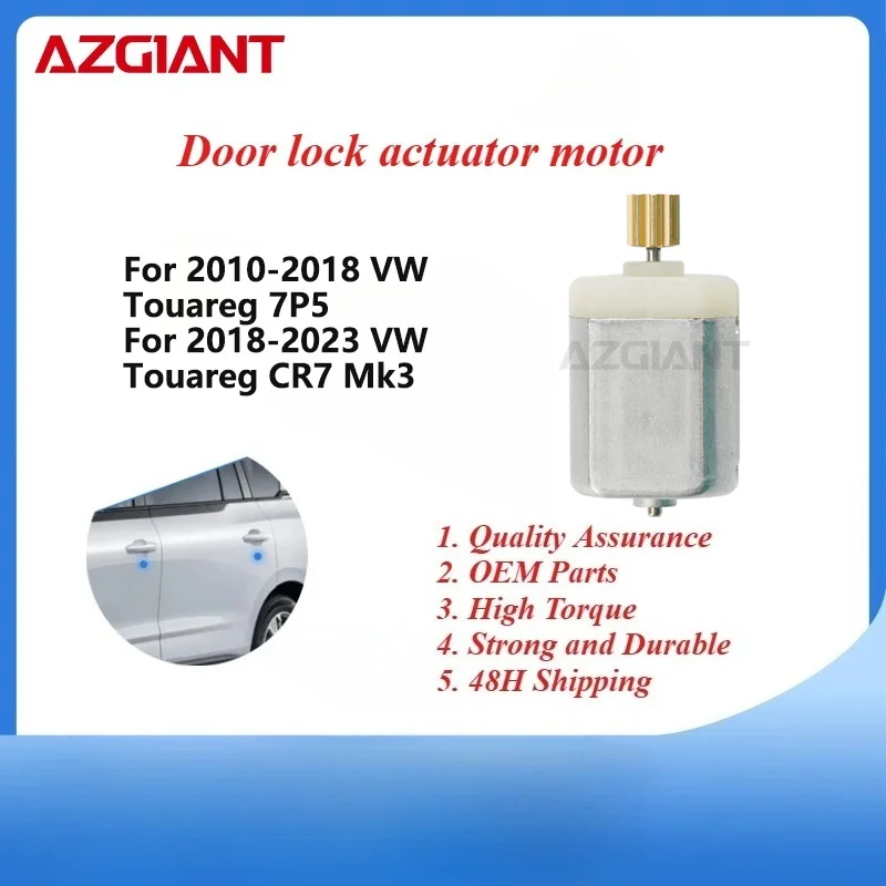 

9 teeth 12VDC AZGIANT 1020661 30295701 Car door lock motor for VW Touareg 7P5/Touareg CR7 Mk3 micro carbon brush motor