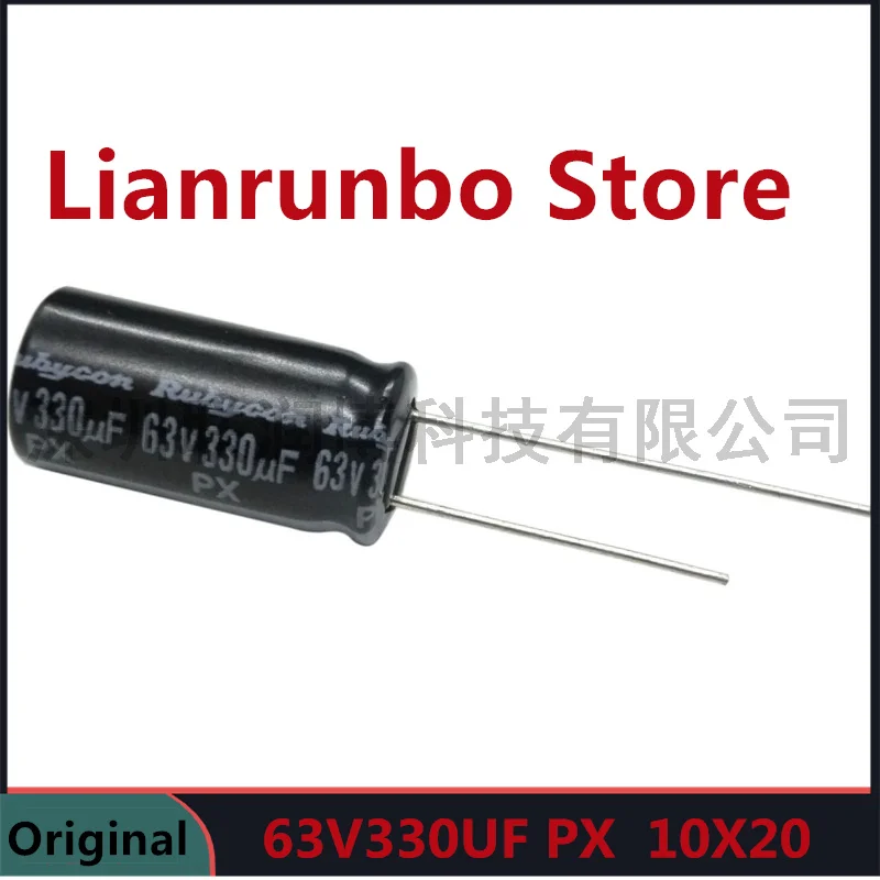 10PCS/Lot 63V330UF electrolytic capacitor PX l life 2000 hours DIP