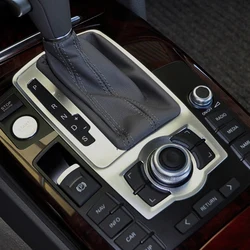 L4FD864260 Front Console Chrome Frame Trim Parts Component For A6 2005-2011 Gear Shift Panel Decorative Cover L4F0864260A
