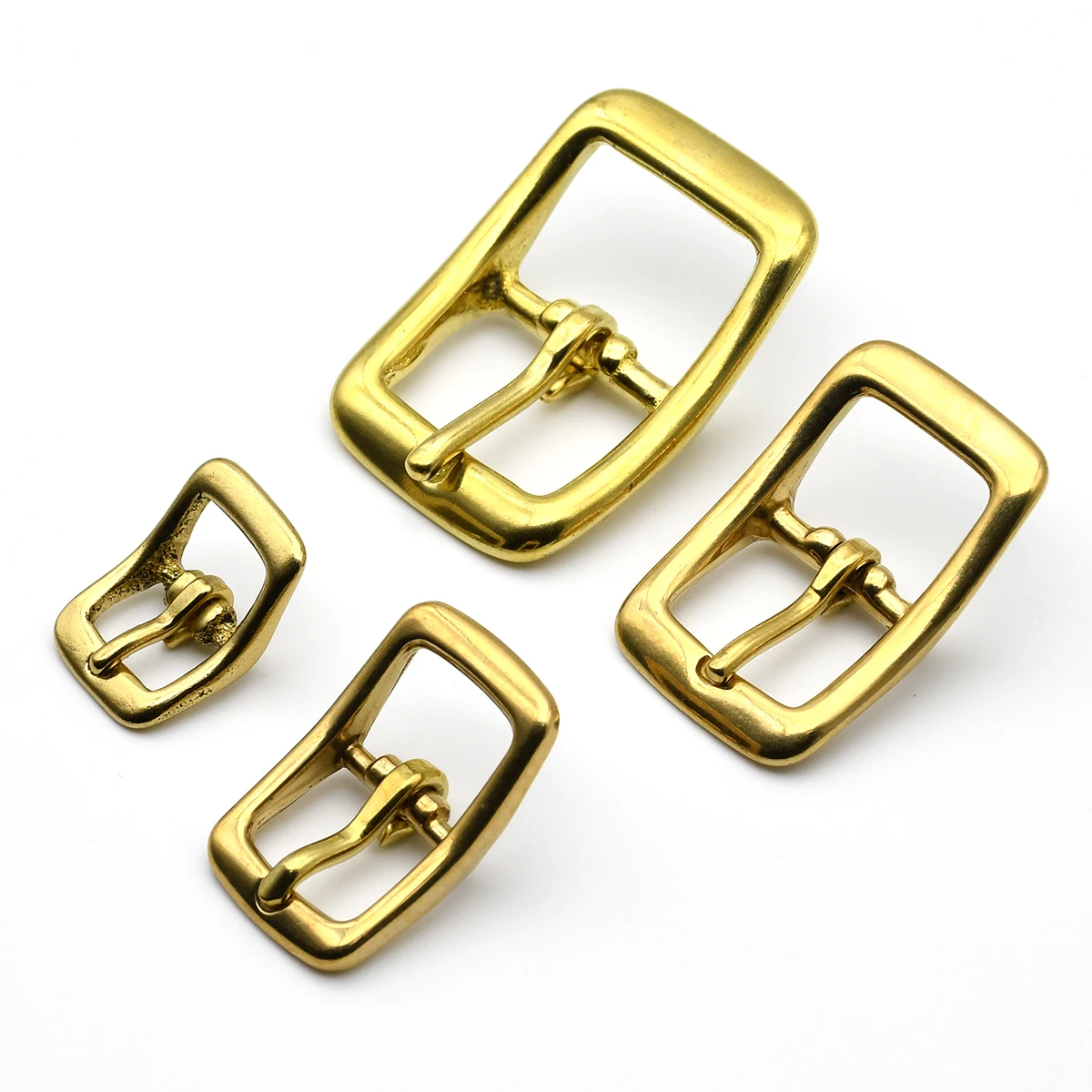 1 Piece Brass Belt Buckle Tri-glide Adjustable Buckle Pin Buckle for Leather Craft Bag Strap Horse Bridle Halter Harness Parts
