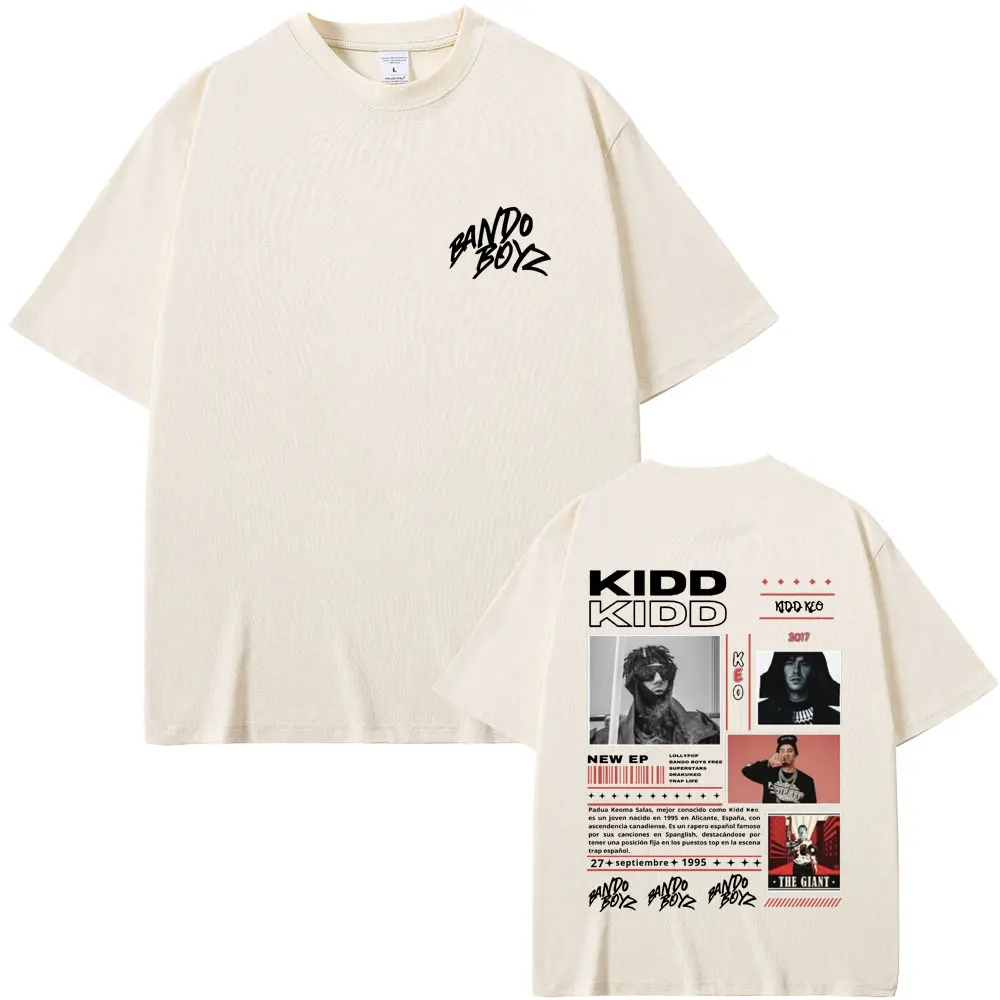 

Rapper Kidd Keo Tour 2025 T-shirts Summer Men Women Fashion Hip Hop Street T-shirt Men's Casual 100% Cotton Oversized T Shirts