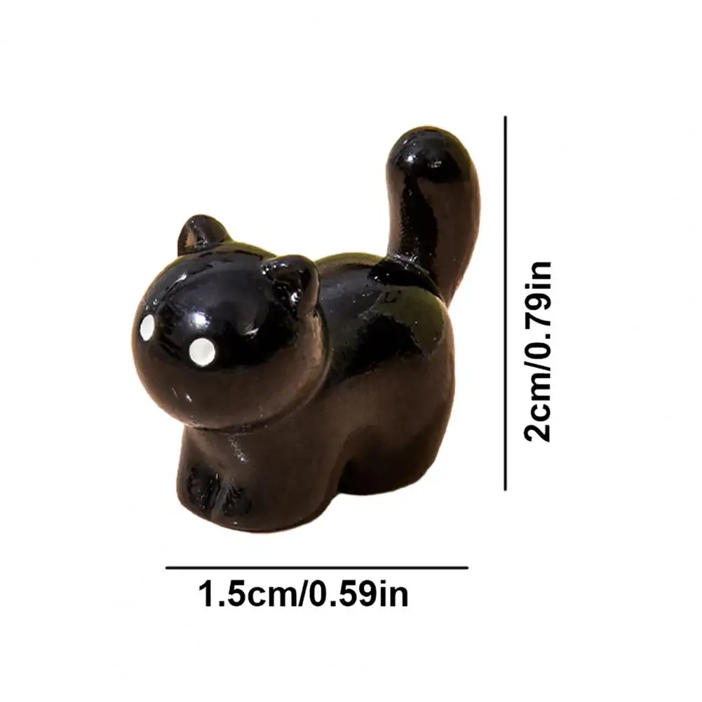 Non-fading Mini Statue Mini Resin Figurines Set Cute Tiny Cat Bear Elephant Turtle Dolphin Statues Micro Fairy Garden Dollhouse