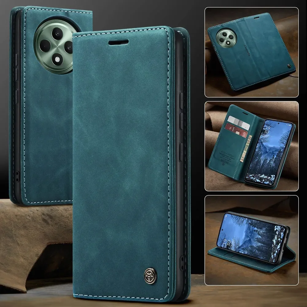

Light luxury Matte Leather Case for OPPO Reno 12F (Oppo Renault 12F) Wallet Flip Cover Shockproof Flip Stand Cover Coque