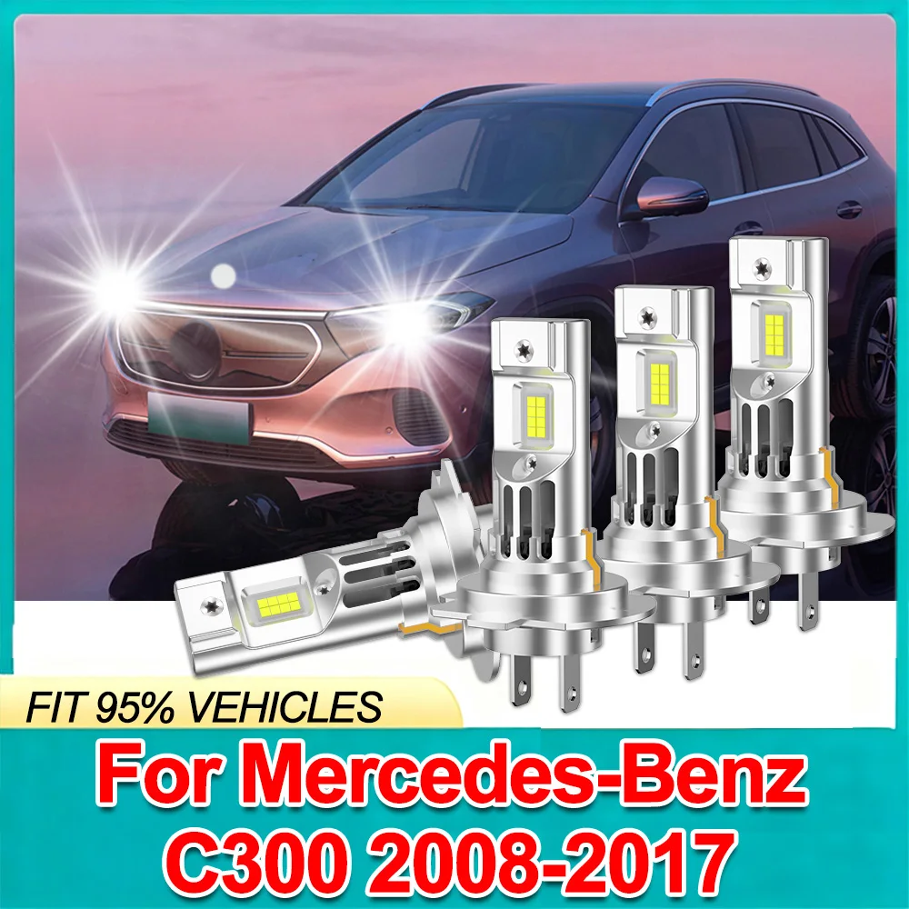 

Для Mercedes-Benz C300 2008-2017 H7 комбинированные лампы дальнего/ближнего света, супер яркие 6000K IP68, без адаптера, 1:1, мини-дизайн