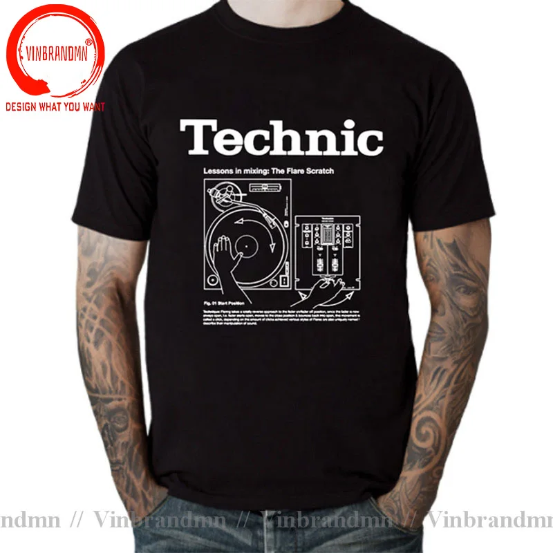 Vintage Hot Online Shirt Deejay Beats T Shirt Men Funny Technic Music T-Shirt DJ Rock Music Tee Shirt Rock Roll tshirt Camisetas