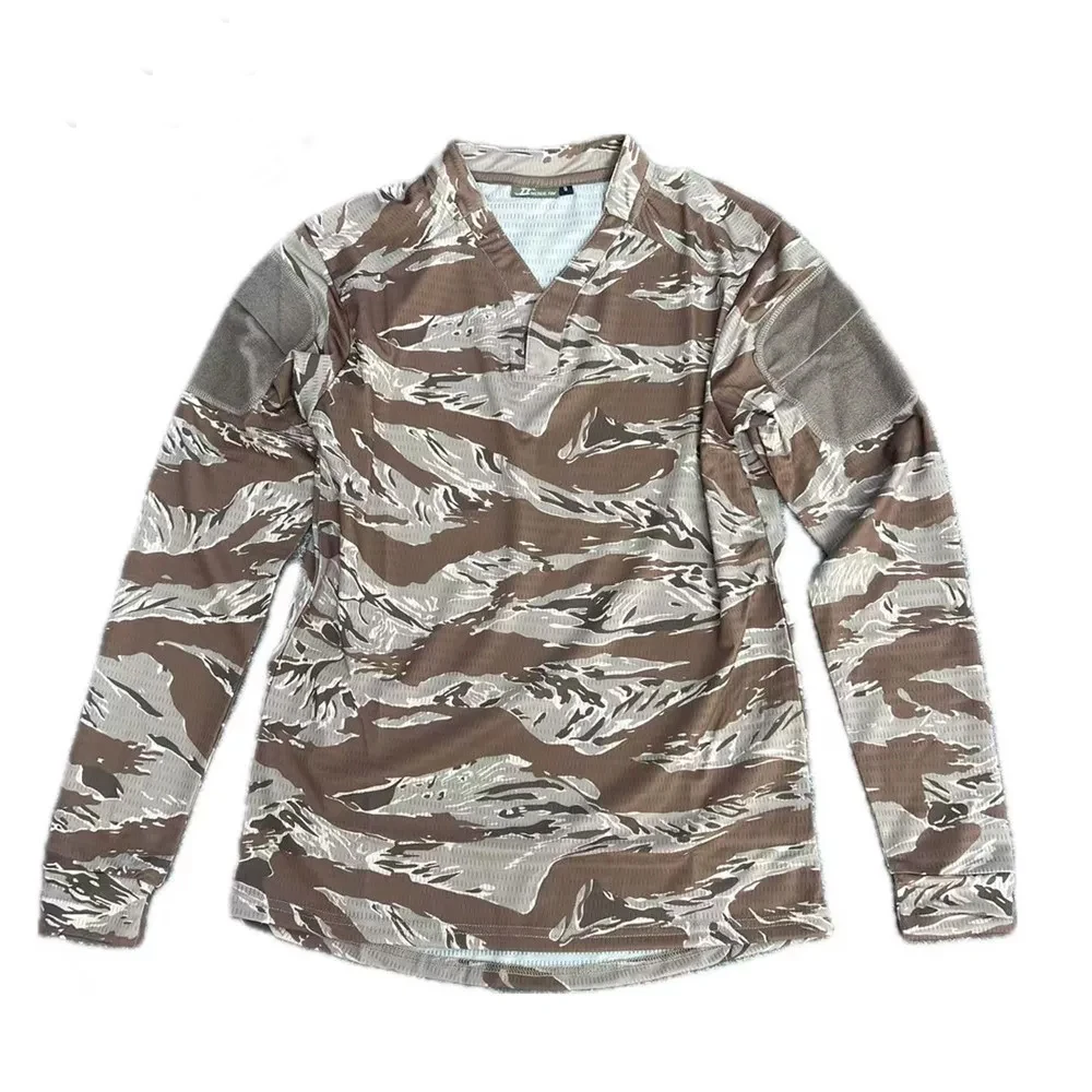 Tactical Outdoor Quick Dry Tactical T-shirt Long Sleeve Short Sleeve V-Neck Training Top for Men