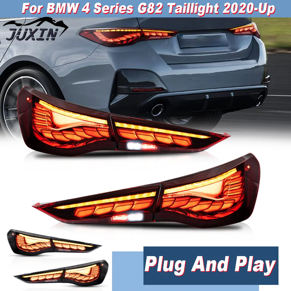 

Full LED Tail Light Running Light Dynamic Turn Signal Assembly For BMW 4 series M4 G82 G83 G22 G23 G26 i4 2020+ Rear Left Right