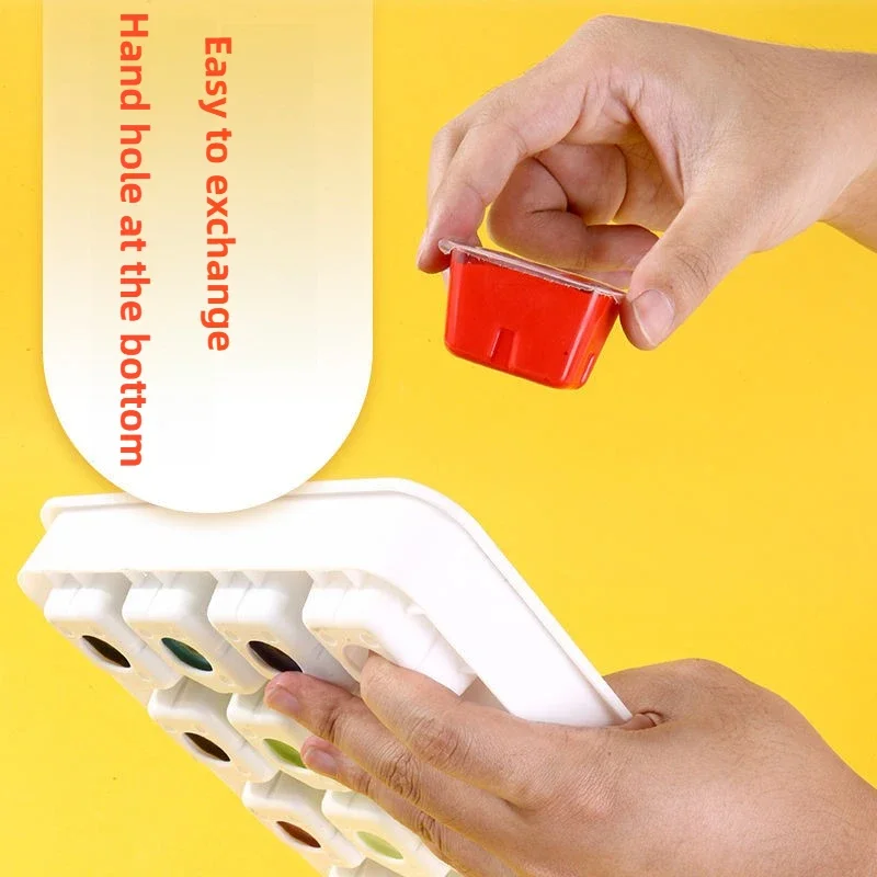 24 لون هلام الغواش مجموعة الطلاء الفن المبتدئين طلاء الغواش المركز 30 مللي حزمة قابلة للاستبدال إعادة تعبئة الغواش