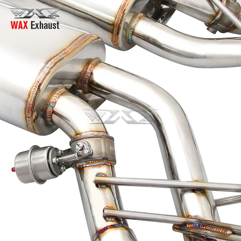 أنابيب كاتم صوت العادم Catback G63 G65 G55 G500 ماسورة عادم من الفولاذ المقاوم للصدأ لـ G63 2013-2019 عادم Catback