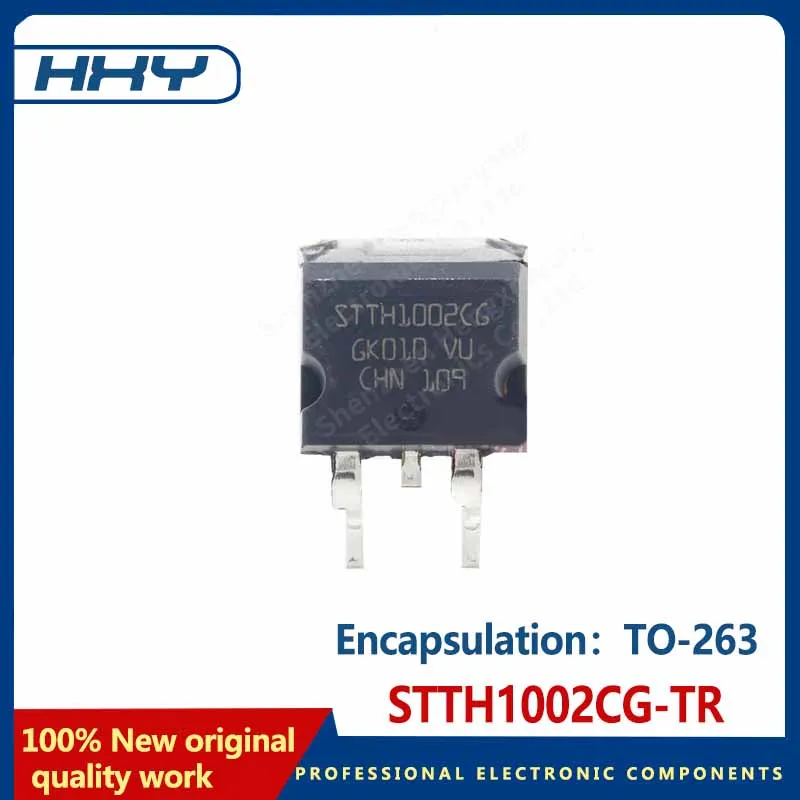 

10pcs STTH1002CG-TR TO-263 200V 8A 20ns ultrafast recovery diode