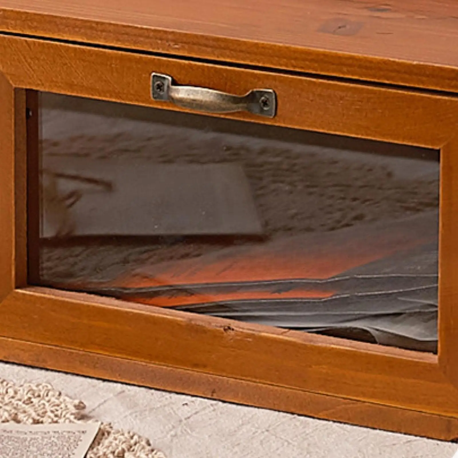 

Деревянный настольный органайзер с ящиками: универсальный шкафчик для хранения счетов, писем, туалетных принадлежностей, канцелярских товаров и косметики