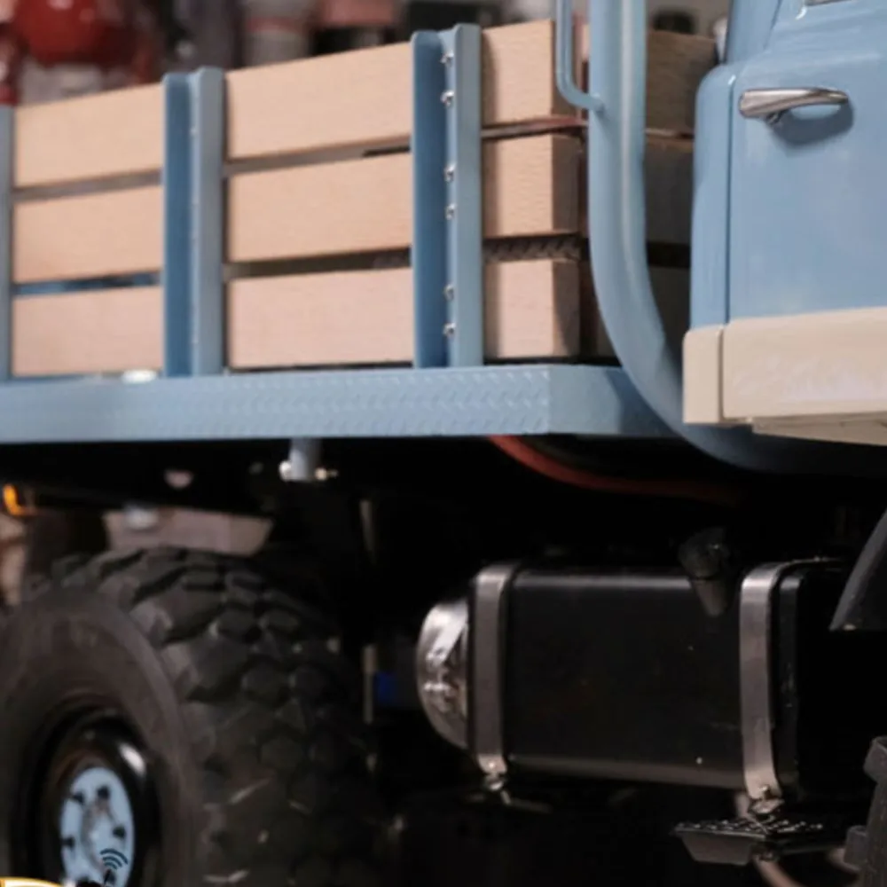 1/10 LESU RC Crawler RAVE-UM406 4X4 portaequipajes de cuerpo de Metal Control remoto camión coche pintado vehículo ensamblado TH22766