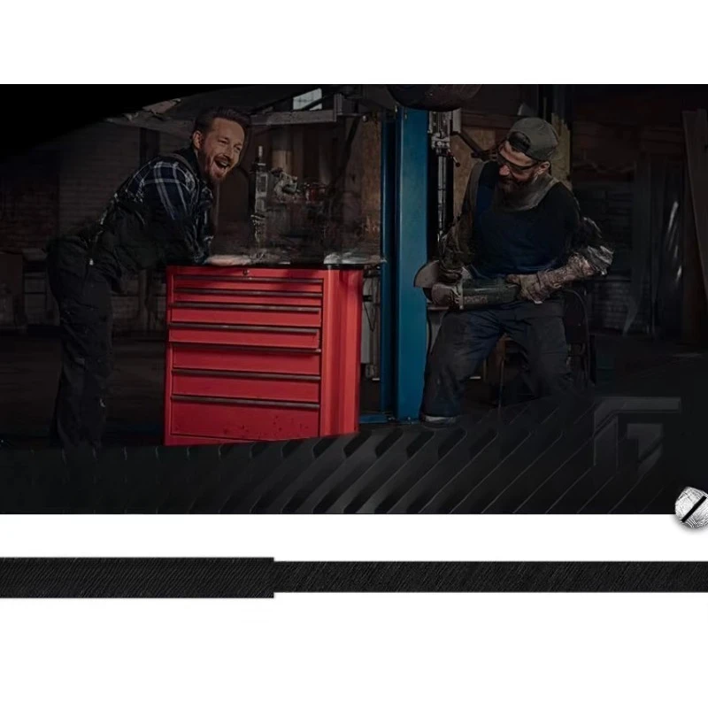 New durable job site shop toolbox with plastic corner workshop garage steel tool cabinet
