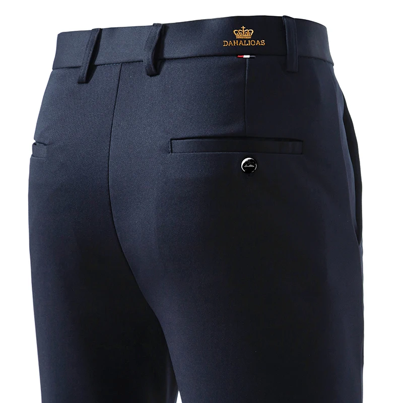 Suit Pants, Outdoor Men's Fashionable Business Casual Pants, Loose and Versatile Gentleman's Breathable Straight-leg Trousers
