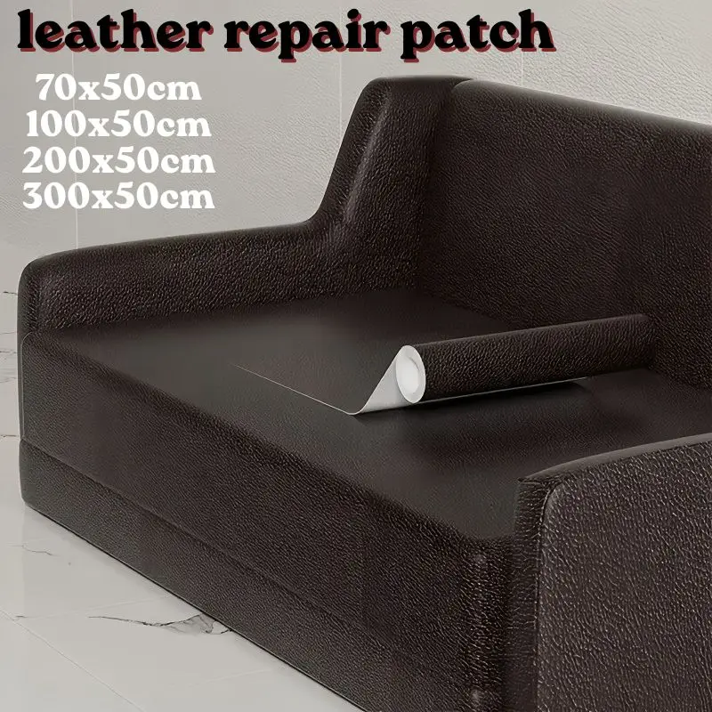 Synthetic Leather Tape Self Adhesive Leather Repair Patch Waterproof PU Leather Fix Sticker for Car Seat Chair Bag Renovation