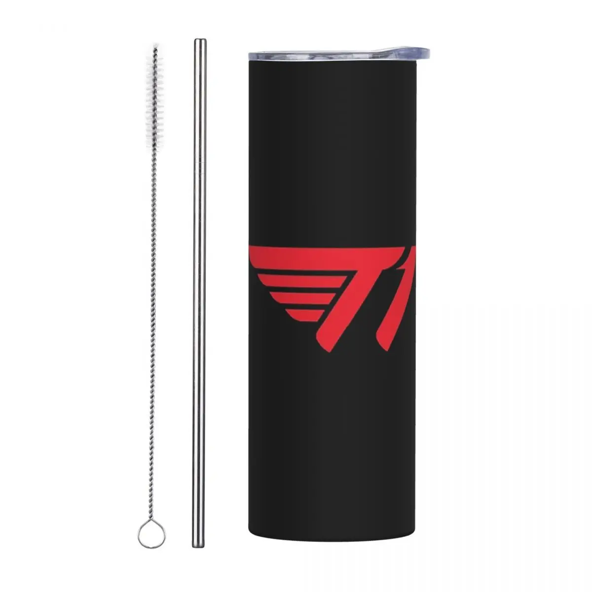 SKT T1 2021 Stainless Steel Tumbler Vacuum Insulated Mug Thermal Cold Bottle Straws With Lid 20oz