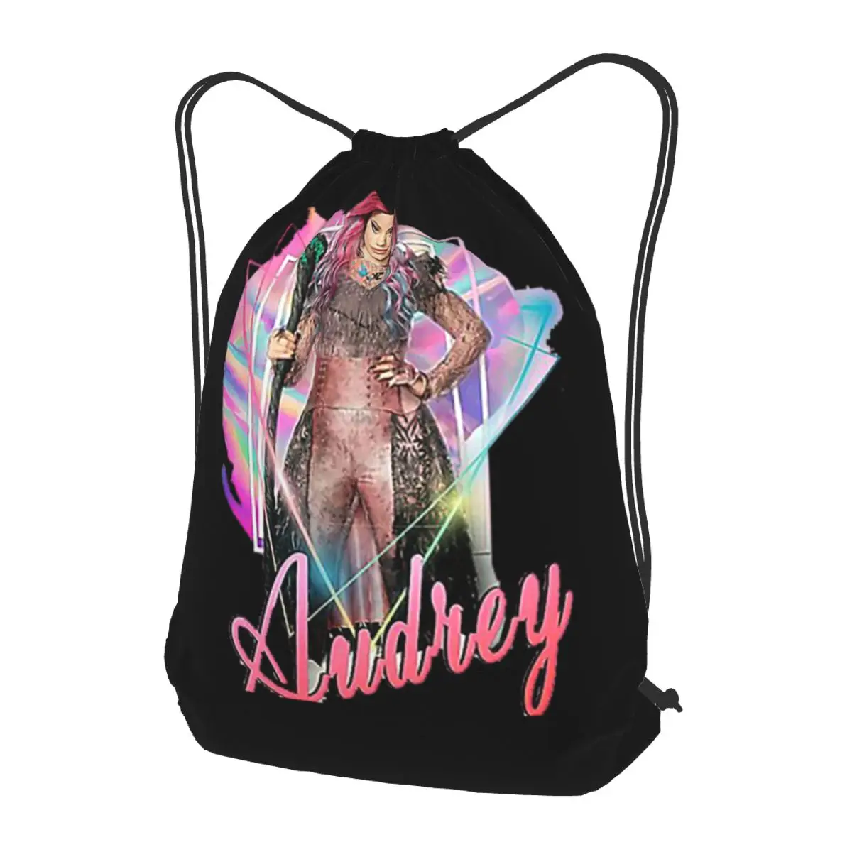 Audrey The Queen Of Mean - Descendants  Backpacks Multi-function Drawstring Bundle  Book Bags for Man Woman School