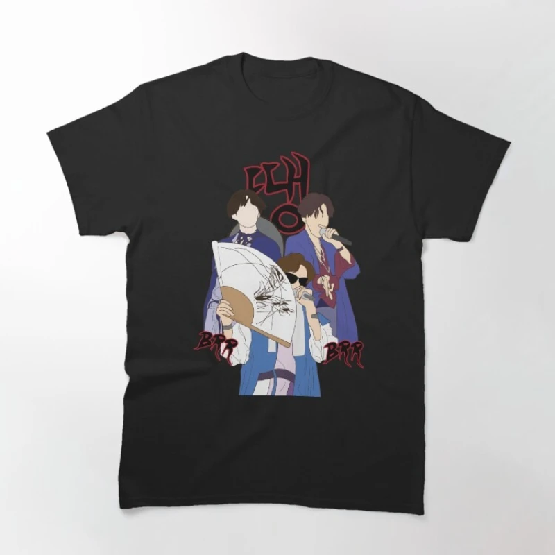 Camiseta Unissex 100% Algodão Army Bomb Ddaeng Album Y2K 2026 Verão Nova Gola Redonda Manga Curta Hip Hop Oversized Masculina Presentes para Fãs