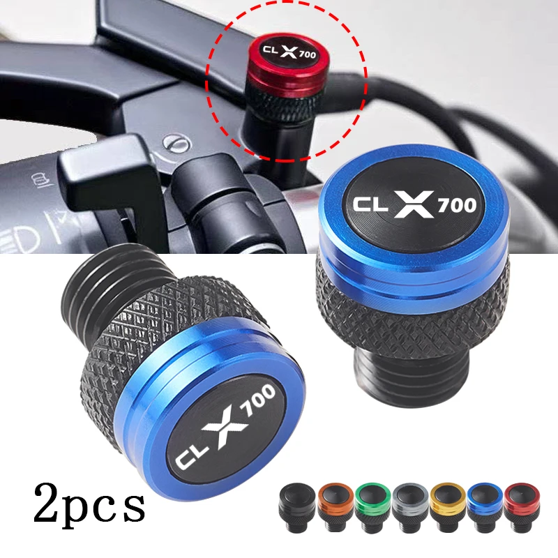 Parafusos de alumínio para motocicleta m10 * 1.25, tampa de buraco de espelho para cfmoto 700 clx CL-X 700 clx700 cf moto 700 2021-2023