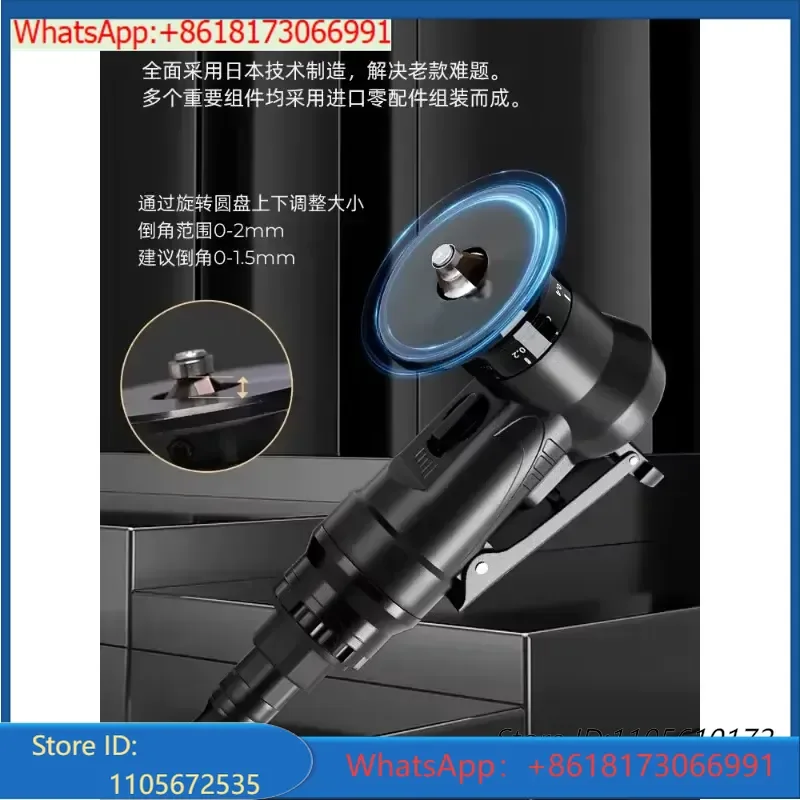 Mini Pneumatic Chamfering Machine for A100 Small Handheld Right Angle Arc Large Mold Workpiece Deburring