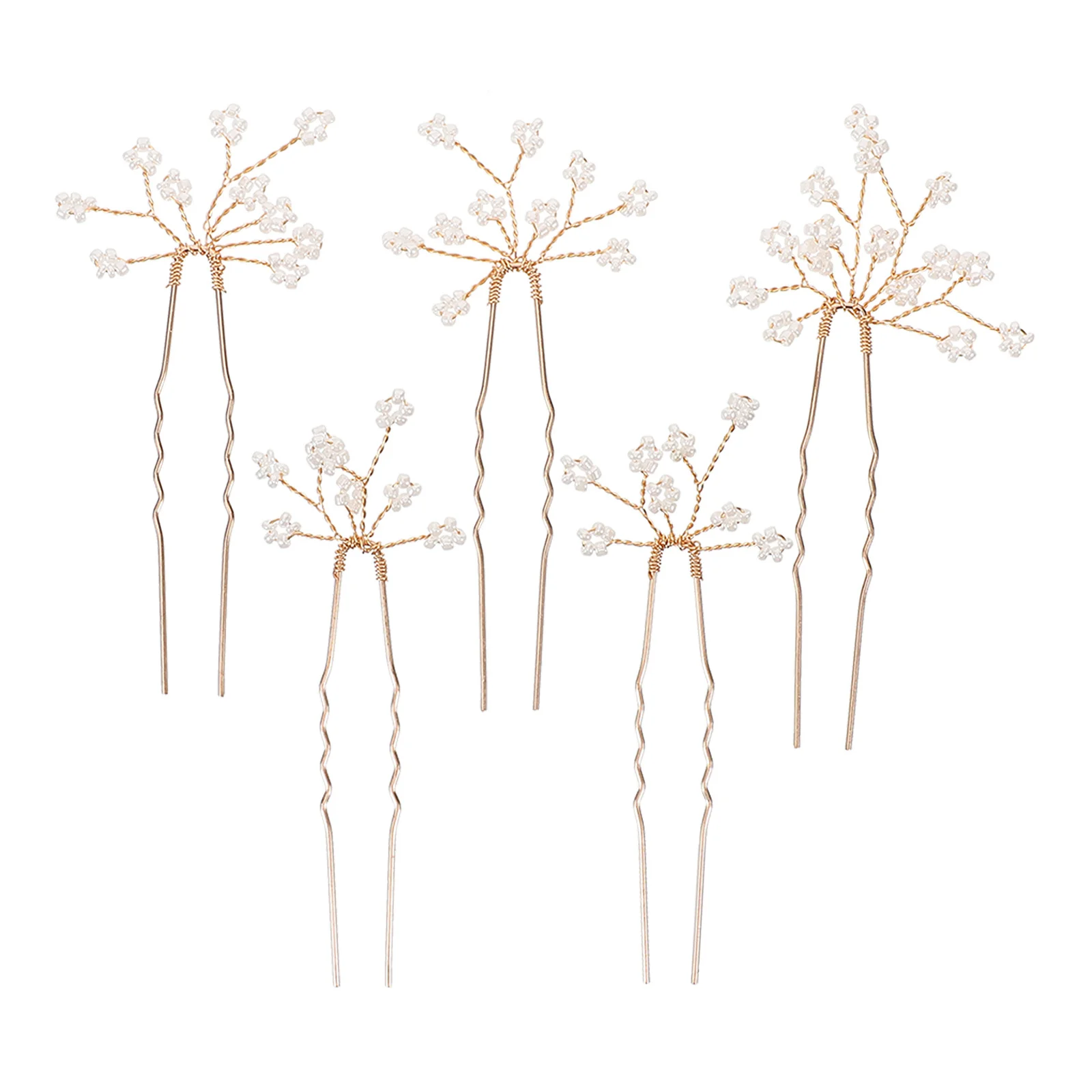 

5Pcs Rice Bead Hairpin Bridal Hair Accessories Elegant Wedding Hair Pins Bridal Bobby Pins for Styling Wedding Headpiece