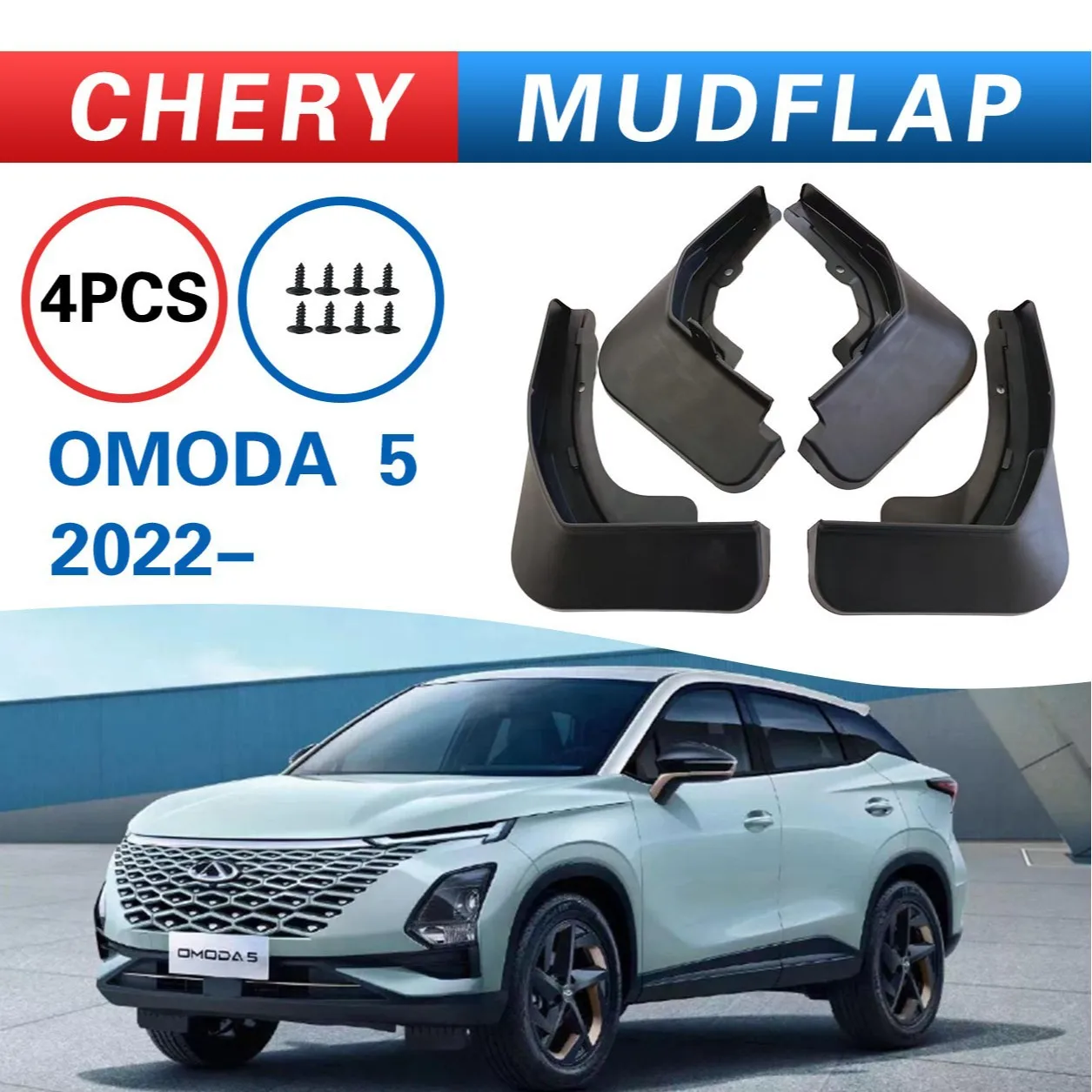 

For Chery OMODA 5 mudguard tire modification parts,car mudguard, Splash proof mudguard, front and rear wheel fender