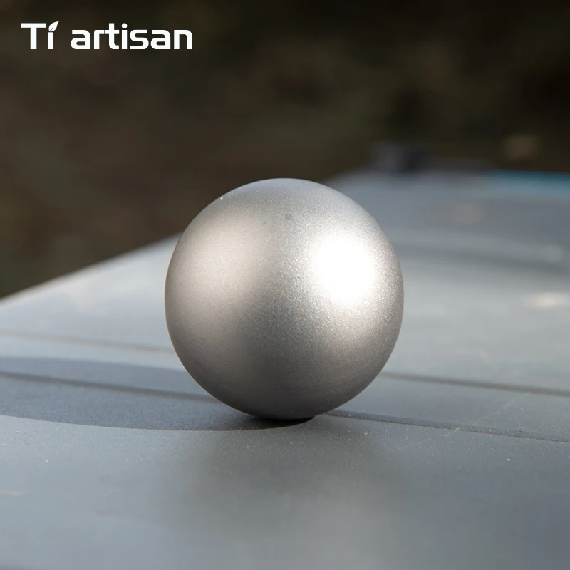 Tiartisan 40mm Titanium Ice Ball Reusable Quick Freeze Ice Cubes Outdoor Camping Portable Wine Whiskey Round Chilling Stones - view 2