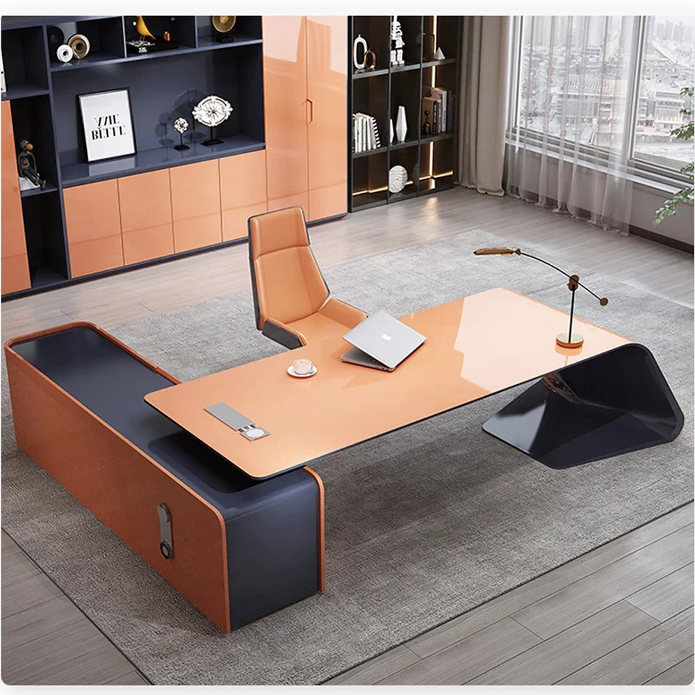 

Fashional Home Escritorio Personal Desk Modern Escritorios De Oficina Computer Desks Designer Italian Office Table + Chair