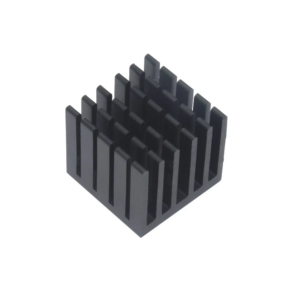 22x22x20mm 20 pz dissipatore di calore in alluminio fai da te nero dissipatore di calore radiatore radiatore per Chip IC elettronico MOS raffreddamento con nastro termico