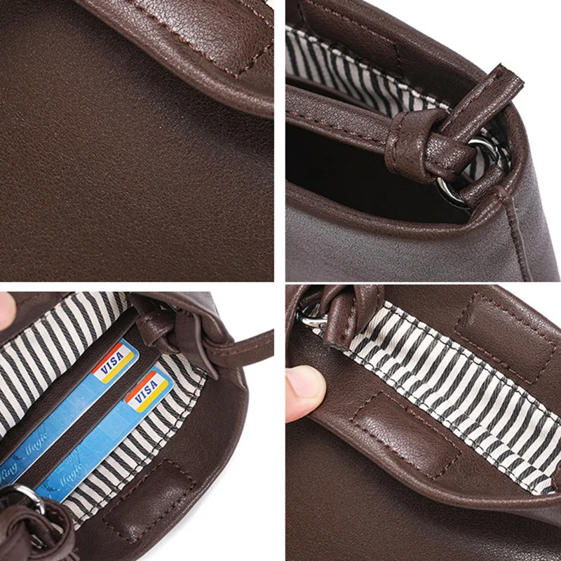Women Mini Small Genuine Leather Shoulder Bags Lady Fashion Versatile Causal Phone Bag Simple Solid Color Crossbody Bag