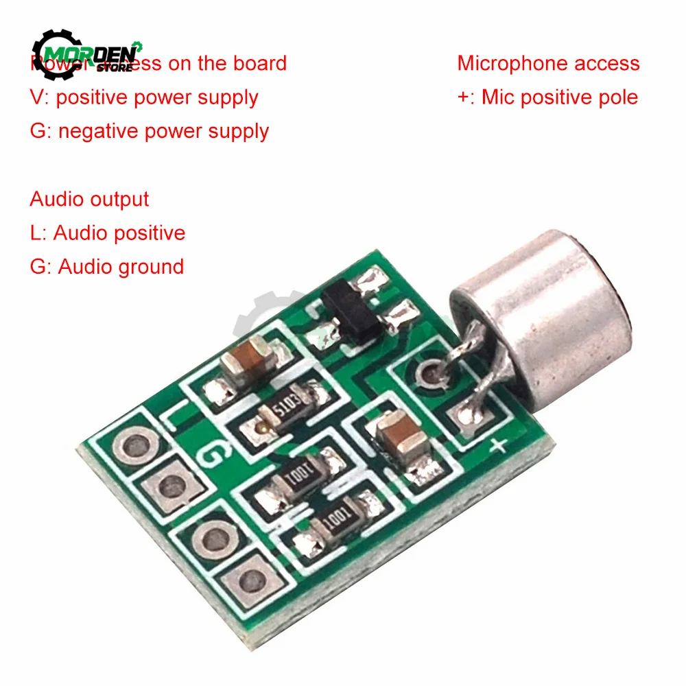 DC 2.5-9V  Mini Microphone Audio Amplifier Module Speaker Circuit Board for Electronic Component Mic Accessories