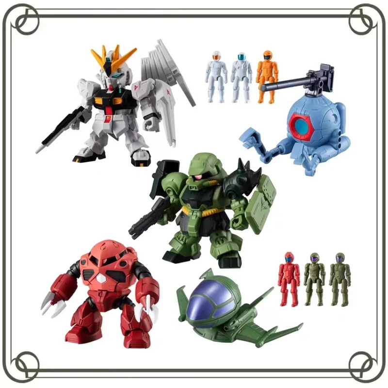 

GUNDAM MSM-07E Micro Warfare BANDAI EX CASHAPON Cute Desktop Ornament Children's Day Gifts Action Figure Model Toys