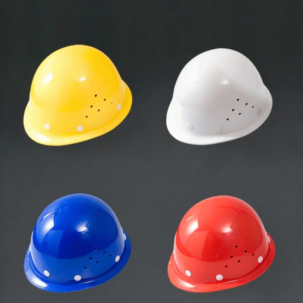 Construction Site Safety Helmet ABS Hard Hat Thickened V Shape Protective Cap Breathable Ventilation Labor Supply