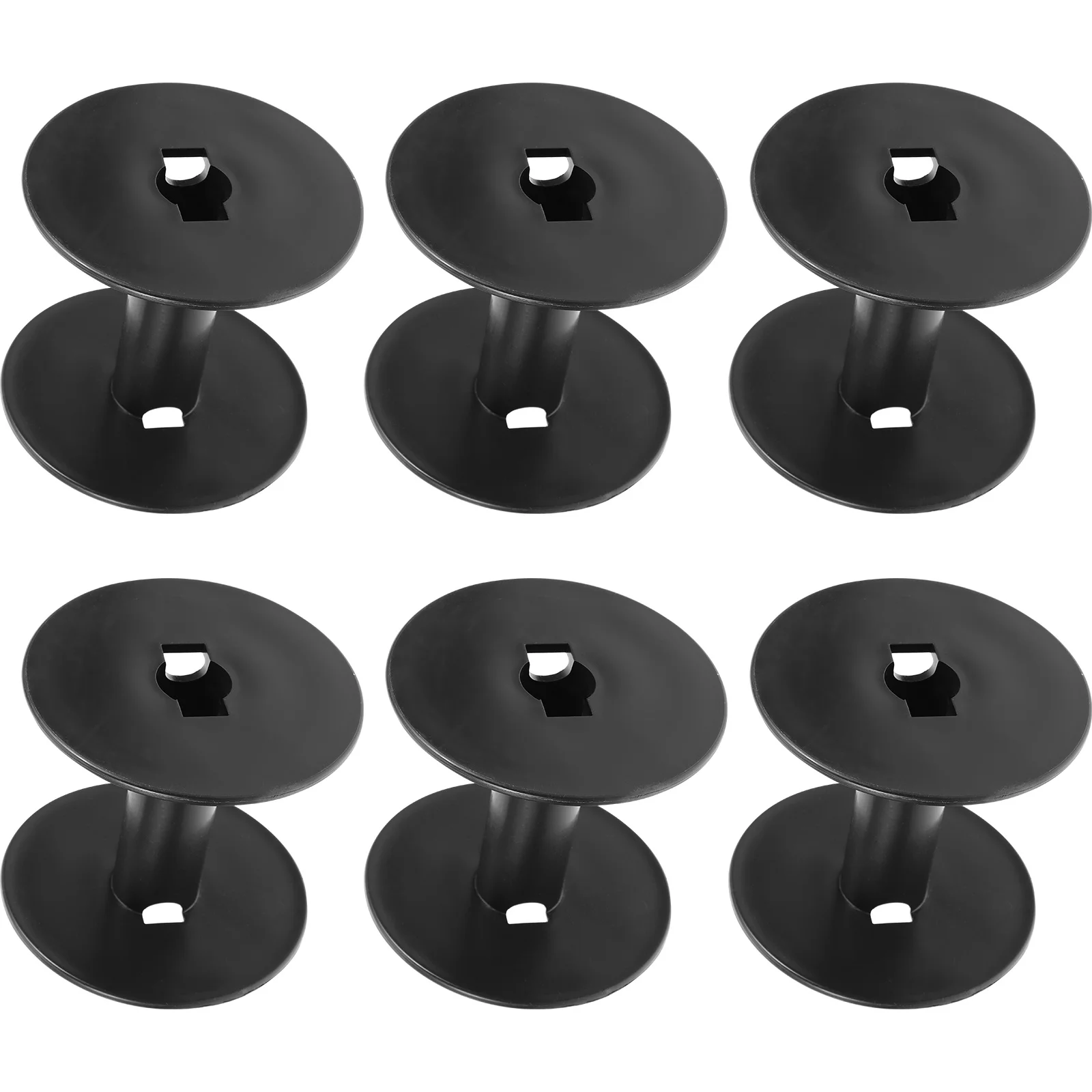 

6pcs Plastic Bobbins Clear Wear-Resistant Durable For Sewing Machine Compact Empty Spools Professional Thread Accessories