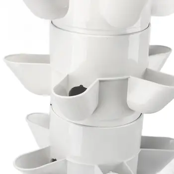 白色30孔垂直水耕種植系統,配備20公升水箱,適用於蔬菜水耕種植塔 10 最佳銷售 水力征服 - №4