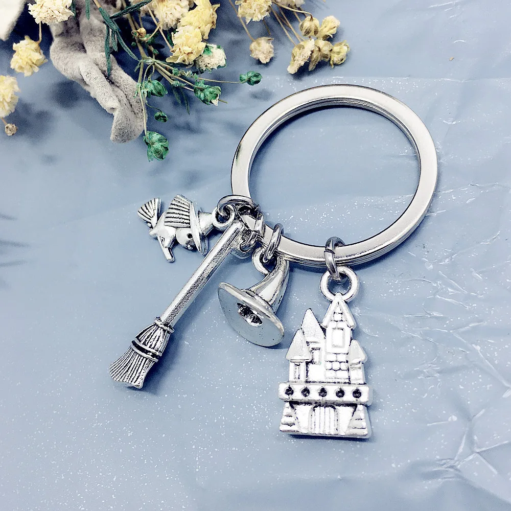 Halloween bibelot sorcière Wizard_hat tour porte-clés porte-clés breloques femmes bijoux accessoires pendentif cadeaux mode