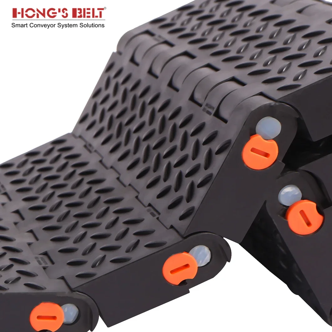 HONGSBELT HS-1800D Car Washing Modular Plastic Conveying Equipment Belt Conveyor