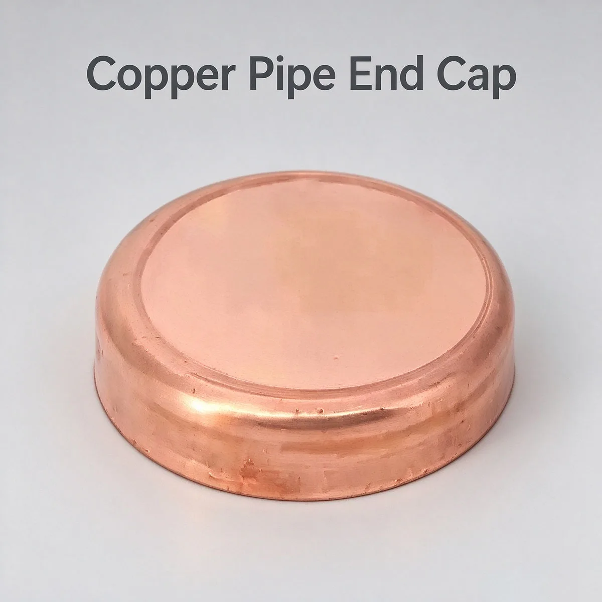 Red Copper Pipe End Cap, Welded Sealing Cap, Copper Stopper Plug for Air Conditioner Refrigeration Fittings, Size Φ6.35-159mm