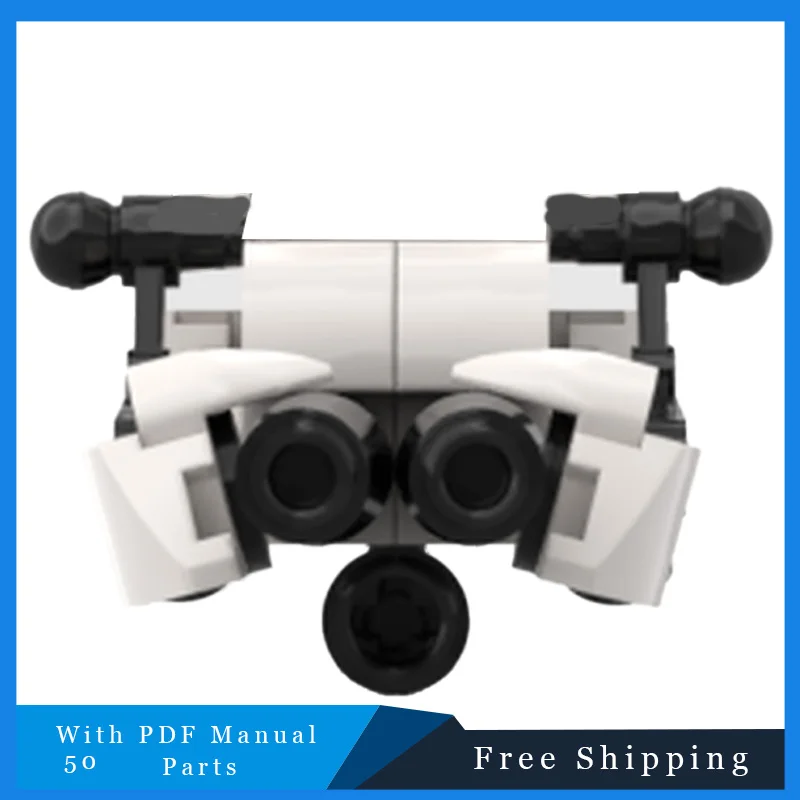 50-delige Star Battle-serie Cool Mini White Space Vehicle Technology Bricks Model voor kinderen Montagespeelgoed Festival Verrassingsgeschenken