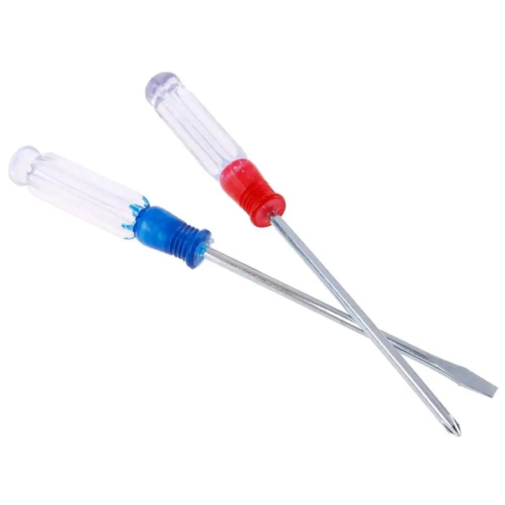 

130mm 3mm Magnetic Screwdriver Hand Tool Phone Repair Phillips Screwdriver Professional Crystal Clear Handle Small Screwdriver