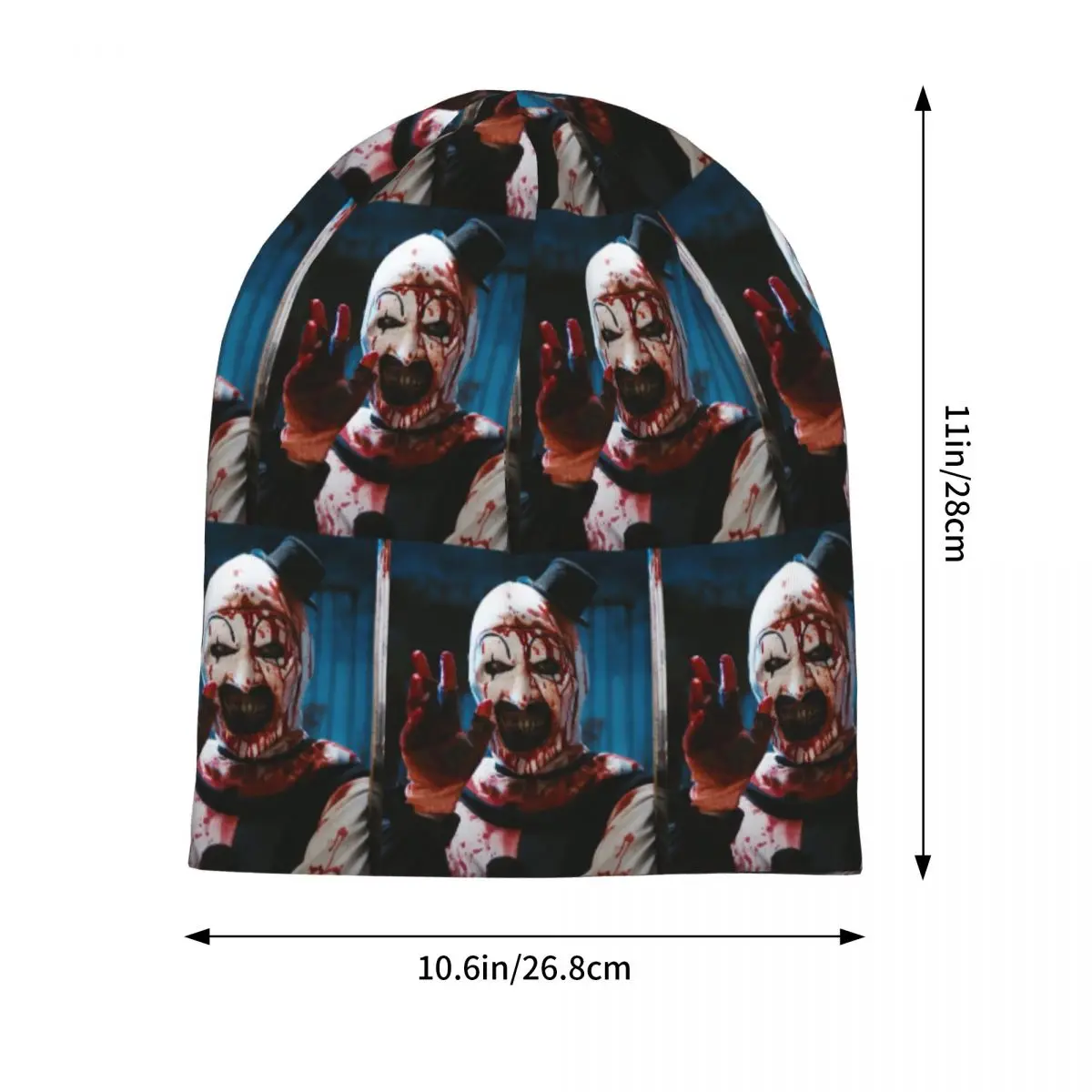 Terrifier 2 (2) Skullies Beanies Hats Warm Autumn Winter Outdoor Cap Knitted Bonnet Caps for Unisex Adult